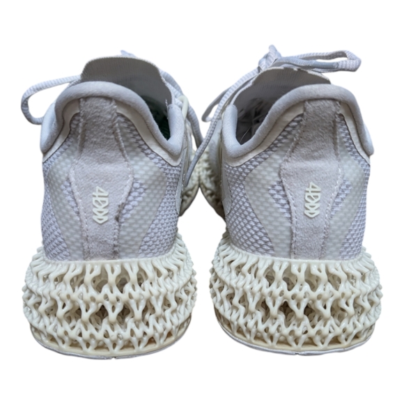 Adidas All White 4DFWD 2 running sneakers EUC Women's 8 springy foam cool energy - Picture 5 of 8